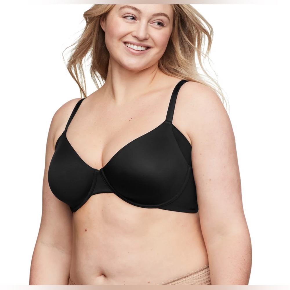Warners NWT Women's Black Bra Size 3X with Wire Support, Light Padding (21B)